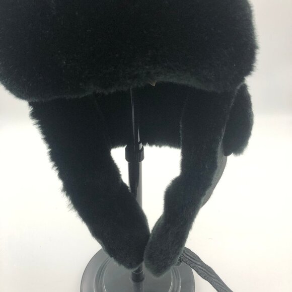 ✨ Dan Millen Y2K Faux-Fur Trapper Hat — Black (RN 109028) main image 6